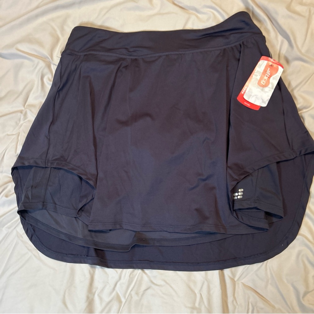 BCG Blue Skater Mini Skirt
